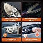Headlight Restoration Kit Headlight Cleaner Head Light Cleaner Removing Yellowing Oxidized Headlamp Restoration Kit Headlight Polishing Kit Headlight Lens Restorer for Car