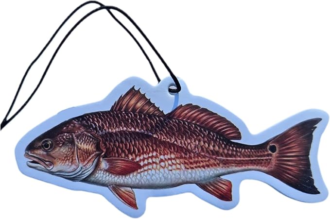 ThatsRad Car Air Freshener Duck Fly Fishing Fish Hunting Stocking Stuffer (One Size, Redfish/Ice Spring Scent)