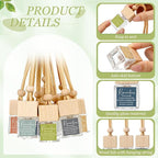 24 Pcs Employee Appreciation Gifts Bulk Empty Glass Essential Oil Diffuser Car Air Freshener Diffuser Hanging Ornament for Coworkers Office Staff
