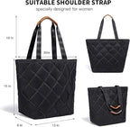 Insulated Cooler Bag Reusable Grocery Tote Bags Transport Large Lunch Box for Women