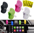 4 Pcs Air Vent Clip Accessories Cute Shoe Car Air Freshener Vent Clips with Refills Solid Fragrance Replacement Pads Car Perfume Clip Cars Interior Decor Accessories for Men/Women