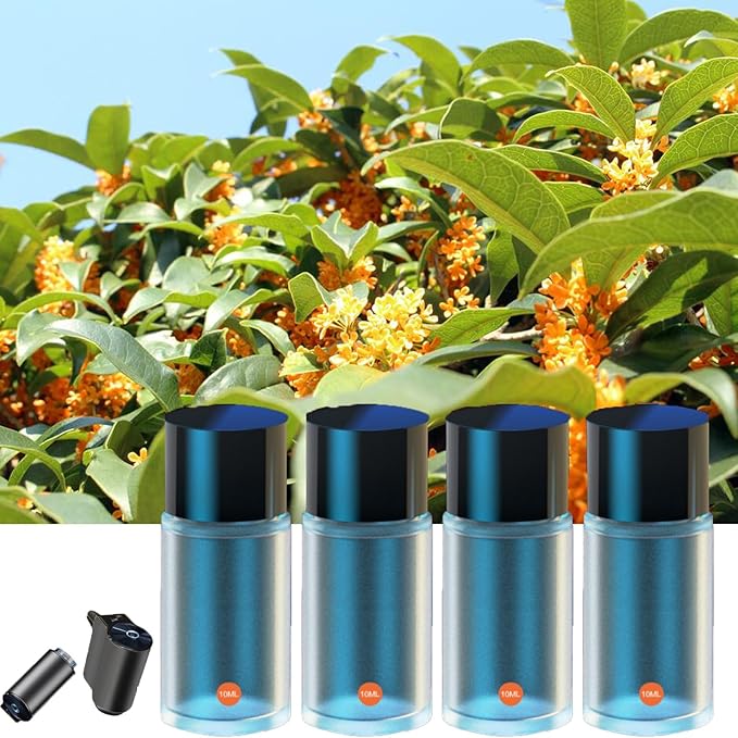 Smart Car Air Freshener Diffuser, Aromatizante para Carro Inteligente Intelligent Car Aroma (4pcs Oils,Osmanthus), Lavender