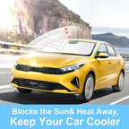 Windshield Sun Shade Custom Fit for 2019-2023 2024 2025 Kia Forte Accessories Foldable Sunshade Sun Blocker Protect Car from Sun Rays & Heat Damage Keep Car Cooler