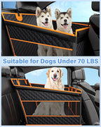 Dog Car Seat for Large Dogs, Half Back Seat Extender with Hard Bottom, Waterproof Non-Slip Pet Car Seat for Cars, SUVs and Trucks, Fits Medium Dogs