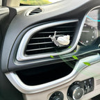 Snail Air Vent Clip Natural Conch Shell Made Car Air Freshener Outlet Clip Cute Animal Car Accessories for Women Refillable Car Diffusers Clips (Pearlescent)