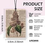 Lacama Retro Flower Car Air Freshener 3Pcs, Vintage Stemless Gentian Anemone Lilac Cars Scents Air Freshener for Women Girls Gifts, Vintage Floral Car Accessories Interior Mirror Decor Hanging