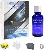 Ceramic Headlight Restoration Kit, Ceramic Headlight Coating with 30ML Repair Liquidfor Repair Headlight Yellowing, Haze, Oxidation, Scrashes