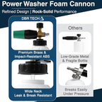 DBR Tech® Foam Cannon for Pressure Washer | Pro Grade, 1.1mm Orifice, 1000-4000 PSI
