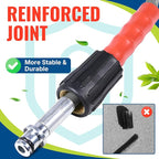 YAMATIC Upgraded Flexible Pressure Washer Hose 50FT 1/4", 3200 PSI Non-Kink Replacement with M22-14mm & 3/8" Quick Connect Adapters, Extension for Gas Power Washer Troy-Bilt Ryobi Honda Craftsman