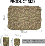Military Poncho Liner with Zipper Camping Blanket Army Insulation Sleeping Bag Insulated Waterproof for Travel Outdoor Survival Hunting