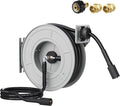 Giraffe Tools Pressure Washer Hose Reel 60ft, 2600 PSI Power Washer Hose Reel, Pressure Washer Retractable Hose Reel, Heavy Duty, Wall/Floor Mounted