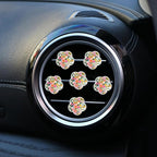 6 Pcs Flower Air Vent Clips, Cute Sunflower Flower Car Air Fresheners Vents Clips Funny Car Diffuser Vent Clips Car Interior Decor Charm Cute Car Accessories Car Decoration for Women (Flower)