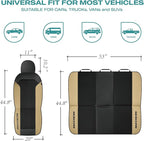 Skechers Car Seat Covers,GOGA Mat Oxford Cloth Seat Covers,Waterproof Car Seat Covers Front Seats,Automotive Universal Fit Seat Cover for Most Cars, Suvs, Trucks,Beige