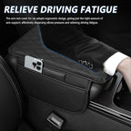 Upgraded Car Center Console Cover,Microfiber Leather Car Armrest Cover Cushion with 2 Storage Bags,Car Armrest Storage Box Interior Accessories for Most Vehicles (Black)