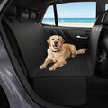 Dog Car Seat Cover for Pets Waterproof Seat Cover Hammock Nonslip Durable 600D Heavy Duty Scratch Proof Soft Back Seat Covers for Cars Trucks and SUVs, Black