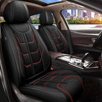 TTX LIGHTING Car Seat Covers fit for Ford Fusion 2010-2020 Full Set: Premium Leather Automotive Seat Cover with Airbag Compatible Waterproof (5 Seats, Redline)