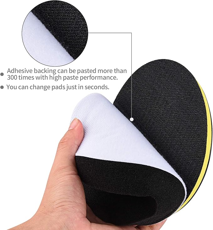 Car Buffer Pads 6 Inch Buffing Polishing Pads, 11 Pcs Drill Buffing Kit, Auto Polisher Pads Car Foam Drill for Automotive Polishing, Waxing, Sanding, Sealing Glaze