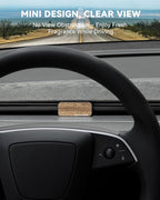 Car Air Freshener Adapter for Tesla Model 3 Highland/Model Y Juniper, Alloy Air Fragrance Diffuser in Vent with 4 Scents Long-Lasting Fragrance Refills(Dark Ash Wood)