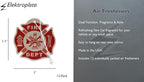 Elektroplate Fire Department Firefighter Red Automotive Air Fresheners for Vehicles | New Car Scent (12-Pack) | Made in the USA