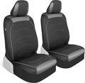 Motor Trend Black Cloth Car Seat Covers for Front Seats – Premium Automotive Bucket Seat Covers, Made for Vehicles with Removable Headrests, Interior Covers for Car Truck Van SUV Seat Protector