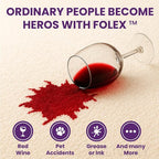 FOLEX Instant Carpet Spot Remover 32 oz – Powerful Stain Remover for Carpets, Upholstery & Rugs – Eliminates Pet Stains, Grease, Red Wine, Food, Makeup & More – With Reusable Cleaning Cloth – 1 Pack