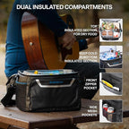 EVERFUN Small Cooler Bag 24/48 Can Insulated Lunch Box Double Deck Soft Leak-Proof Waterproof Collapsible Ice Chest for Men Women Work Travel Car Trip Picnic Beach