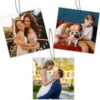 Custom Air Fresheners with Picture, Personalized Photo Air Freshener for Car Wardrobe Bathroom Hanging Ornaments (Square-)