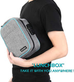 OZCHIN Large Smell Proof Bag with Combination Lock Odor Proof Lock Box Travel Storage Case Activated Charcoal Bag Great Christmas Gift (Grey)
