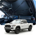 Windshield Sun Shade Umbrella for Toyota Tacoma Accessories 2016-2025 2026, UV Block Tacoma Sun Shade for Car Windshield, Heat Shield Truck Sunshade for Tacoma Front Windshield Cover.