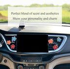 6pcs Flower Air Vent Clips Car Air Freshener,Red Orange Blue Daisy Flowers Vent Clip Car Accessories for Women,Girly Car Decor Refillable Car Diffuser