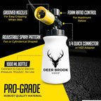 Hornet Foam Cannon for Pressure Washer - Soap Dispenser for Power Washer - 4000 PSI Adjustable Car Wash Sprayer with Wide Mouth - 1/4" Quick Connector - Wide Mouth 1L Bottle