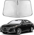 EcoNour Windshield Sunshade Compatible for Hyundai Sonata 2015-2017 2018 2019, Sun Visor for Front Windshield & Window Sun Shade Cover, UV Heat Blocker & Protector, Car Accessories