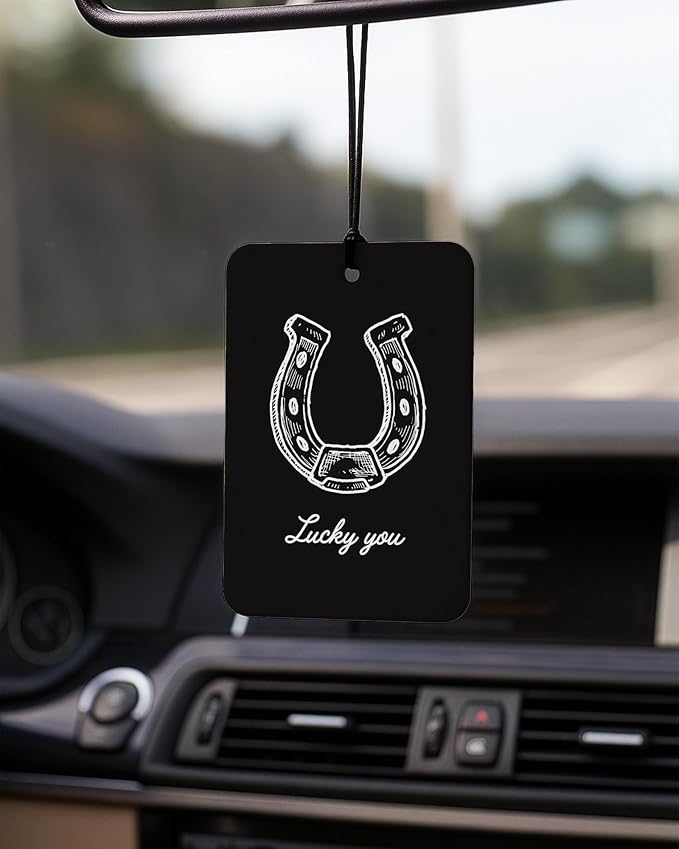 Boho Neutral Western Car Air Freshener 4 Pcs Coconut Scented, Country Southwest Cowgirl Car Accessories Mirror Decor for Women, Western Hanging Air Freshener for Cars Closet Drawer Books