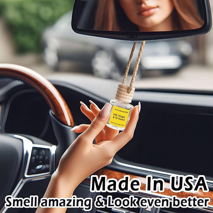 C Classy Car Air Freshener Hanging 2 Pack, Air Fresheners, Hotel Scent Diffuser Oil for Cars, Long-Lasting Fragrance, Cute Car Accessories, C ar Freshener for Women & Men Gift, Made in USA