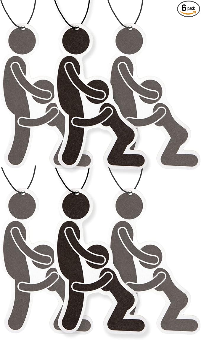 Fresh Fresheners Funny Adult Car Air Freshener 6 Pack Scented with Premium Oils