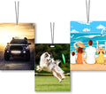 Custom Air Freshener for Car - Double Sided Photo Personalized Car Scents Air Freshener, Smell Air Fresheners With Picture for Wardrobe, Bathroom,Hanging Ornaments (Rectangle)