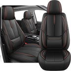 Fit for 98% of Mercedes Benz Car Seat Covers, Premium Nappa Leather Seat Cover, Fully Wrapped Protect Modern Style Seat Cover (2-Seat Standard, Black & Coffee)