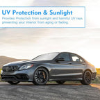 Windshield Sun Shade for Mercedes Benz Accessories Window Sunshade Fit Mercedes Benz C Class C250 C300 C400 2015-2023 Front Window Shade Sun Visor Blocks UV Keep Car Cooler