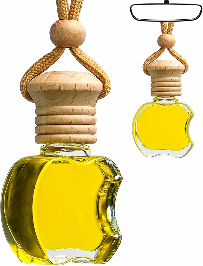 Kabod Lemon Car Air Freshener | Hanging Essential Oil Diffuser | Natural Odor Eliminator | Long-Lasting Fragrance | 10 ml