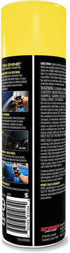 Stoner Car Care 91034-2PK Trim Shine – Black Trim and Plastic Restorer for Cars – Vinyl and Plastic Trim Protectant Coating for Interior and Exterior Use – Fast-Drying No Sling – 12 oz (Pack of 2)