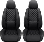 Full Coverage Leather Car Seat Covers Front Pair,Waterproof Seat Covers for Cars,SUVs Trucks, Car Seat Cushion,Car Seat Protector with 2 Seats