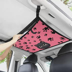 Generic Cat Paw Car Ceiling Cargo Net 31.69"x24.02" Car Roof Storage Organizer,Adjustable Strengthen Load-Bearing Straps,Road Trip Accessories for Car,SUV,MPV Camping Essentials