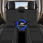 AOMSAZTO Seat Covers for Jeep Wrangler JK: 2011 2012 4-Door Leather Car Seat Covers Full Set
