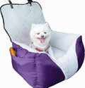 Car Seat Suitable for Small Dogs, Pet CarSeat with Storage and Clip-On Safety Tether, Fully Removable and Washable Dog Car Seat, Dogs Booster Seat Suitable Small Medium Dog