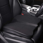Car Seat Cushion - Comfort Memory Foam Seat Cushion for Car Seat Driver, Tailbone (Coccyx) Pain Relief, Car Seat Cushions for Driving (Black)
