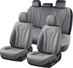 Coverado Car Seat Covers, Gray Seat Covers Full Set, Auto Seat Cover 5 Seats, Car Seat Cushion, Car Seat Covers Front Seats Back Seat Covers, Seat Cover Car Seat Protector Universal Fit Most Cars