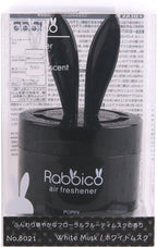 Diax RABBICO Poppy Rabbit Car/Home Air Freshener Japan 2 Packs White Musk Scent - Black