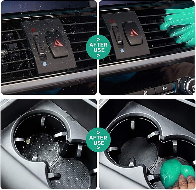 TICARVE Cleaning Gel for Car Detailing Car Cleaning Putty Auto Detailing Gel Detail Tools for Car Interior Cleaner Kit Car Vent Cleaner Automotive Car Cleaner Green