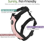 Dog Seat Belt, Safety Vest Dog Car Harness with Adjustable Buckle Dog Seat-Belt for Vehicle Nylon Pet Safety Seats Belts Heavy Duty(XL, Pink)