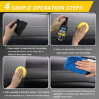 Black Trim Plastic Restorer for Cars – Refreshes Faded Plastic, Vinyl & Rubber Trim with Polish for Deep Shine – Protects Against UV & Dirt – Black Exterior & Interior Care for Detailing - 30ml *2.